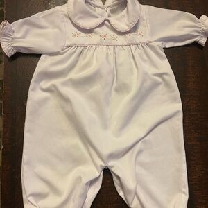 Perfect White and Pink Baby Girl Bodysuit